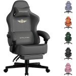 Chaise de gaming - respirante - ergonomique - simili cuir de qualit� sup�rieure - chaise ergonomique ...