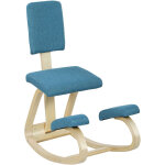 Chaise � genoux - homcom - ergonomique avec dossier - si�ge assis genoux � bascule - correcteur de posture ...