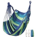 Chaise hamac int�rieur / ext�rieur, toile, beige, supporte jusqu'� 300 kg