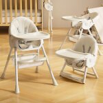 Chaise haute pour b�b� enfant 4 en 1 r�glable avec harnais 5 points, de la naissance � 6 ans