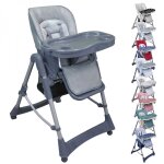 Monsieur bb - chaise haute bb pliable rglable hauteur dossier tablette - ptit - agate