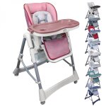 Monsieur bb - chaise haute bb pliable rglable hauteur dossier tablette - ptit - rosa