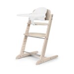 Chaise haute volutive cybex iris 3 - en - 1 - bois - baby set & plateau inclus - all natural