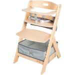 Chaise haute volutive - roba - liv up - de 6 mois jusqu'a 70 kg - set organisateur inclus - bois naturel ...