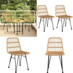 Vidaxl - chaises de jardin lot de 2 48x62x84 cm rsine tresse - chaise de jardin - meubles de jardin ...