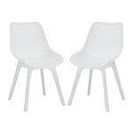Chaise de jardin lot de 2 chaises extrieur en plastique chaise plastique jardin robuste, chaise lounge ...