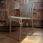 Chaise de jardin en aluminium beige lou Chaise de jardin en aluminium beige lou