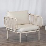 Chaise de jardin bali ? structure acier peinture thermodurcissable ? coussins d�houssables ? confort ...