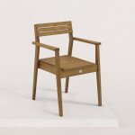 Chaise de jardin en bois avec accoudoirs jules