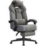 Chaise de jeu, chaise d'ordinateur, ergonomique, avec repose - pieds, coussin de t�te ajustable, support ...