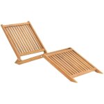 Maison chic - chaise longue - bain de soleil - transat de relaxation bois de teck solide 251929