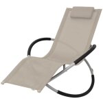 Design in - chaise longue, bain de soleil, transat de relaxation gomtrique d'extrieur acier crme ...