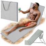Chaise longue de plage pliante pour bronzer, sac de jardin pour la plage avec dossier 2 en 1