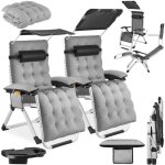 Chaise longue pliable et dossier flexible et repose - pieds embouts en plastique antidrapants et capacit ...