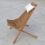Teck'attitude - chaise longue pliable en teck massif santiago Teck'attitude - chaise longue pliable en teck massif santiago