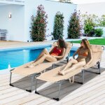 Maisonchic - chaise longue pliante avec appuie - tte et cavit faciale dossier rglable  5 positions ...