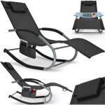 Tectake - chaise longue taya ergonomique avec fonction de balancement -