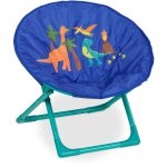 Fauteuil pour enfant, pliant, dinos, h x l x p : 47 x 50 x 48 cm, pour intérieur ou extérieur, bleu - ... Fauteuil pour enfant, pliant, dinos, h x l x p : 47 x 50 x 48 cm, pour intérieur ou extérieur, bleu - ...