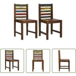 The living store - chaises à manger lot de 2 bois de récupération solide - chaise de salle à manger - ... The living store - chaises à manger lot de 2 bois de récupération solide - chaise de salle à manger - ...