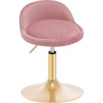 Chaise de maquillage woltu - en velours + m�tal - tabouret coiffeuse - tabouret pivotant r�glable en ...