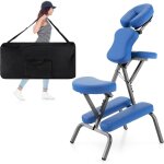 Chaise de massage pliante hauteur réglable 110 - 120 cm, chaise de thérapie portable ergonomique avec ... Chaise de massage pliante hauteur réglable 110 - 120 cm, chaise de thérapie portable ergonomique avec ...
