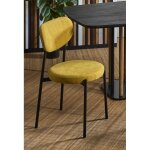 Chaise maui moutarde 45x45x85 cms