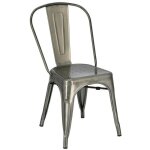 Chaise en m�tal industrielle paris inspir�e de tolix