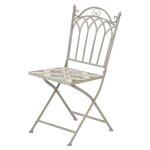 Chaise en mtal / mosaque bistrot pour l'extrieur 38 x 50 x 89 cm