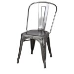 Autres chaise en mtal avec un style industriel - modle 062 - mtal vernis