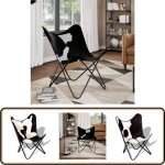 Chaise papillon noir et blanc cuir de vache - fauteuil papillon - chaise papillon - fauteuil vintage ... Chaise papillon noir et blanc cuir de vache - fauteuil papillon - chaise papillon - fauteuil vintage ...