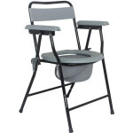 Chaise perc�e bm m�dical cp - 200 - p, seau de 7 litres, l�ger et portable pour une manipulation ais�e ...