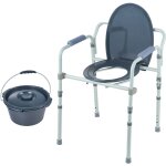Mophorn - chaise percée toilettes de chevet avec siège plus large, hauteur réglable sur 7 niveaux, seau ... Mophorn - chaise percée toilettes de chevet avec siège plus large, hauteur réglable sur 7 niveaux, seau ...