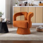 Hauss spole - chaise, pivotante  360, fauteuil, doux et confortable, salon / chambre / bureau, tissu, ...