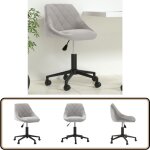 Chaise pivotante de bureau gris clair velours - chaise de bureau - chaise pivotante - chaise ergonomique ... Chaise pivotante de bureau gris clair velours - chaise de bureau - chaise pivotante - chaise ergonomique ...