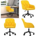 Chaise pivotante de bureau jaune velours - chaise de bureau - chaise pivotante - velours - chaise ergonomique ... Chaise pivotante de bureau jaune velours - chaise de bureau - chaise pivotante - velours - chaise ergonomique ...