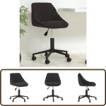 Chaise pivotante de bureau noir velours - chaise de bureau - chaise pivotante - chaise ergonomique - ... Chaise pivotante de bureau noir velours - chaise de bureau - chaise pivotante - chaise ergonomique - ...