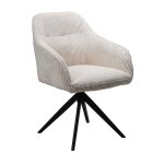 Chaise pivotante velours c�tel� beige th�lyo - beige