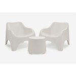 Chaise de plage alu basse multipos. fibreline