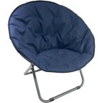 Chaise pliante - bleu marine - tissu - 82x68x79cm Chaise pliante - bleu marine - tissu - 82x68x79cm