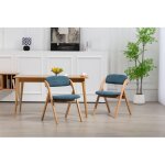 Chaise pliante bleue avec siège rembourré et housse amovible, empilable, pour salle à manger, cuisine, ... Chaise pliante bleue avec siège rembourré et housse amovible, empilable, pour salle à manger, cuisine, ...