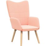 Fauteuil relaxant rose 62 x 67 x 95. 5 cm tissu vidaxl