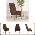 Chaise de relaxation marron similicuir daim - chaise relaxante - fauteuil détente - simili cuir daim ... Chaise de relaxation marron similicuir daim - chaise relaxante - fauteuil détente - simili cuir daim ...