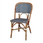 Autres chaise en rotin avec un style bistrot - modèle 030 - bleu Autres chaise en rotin avec un style bistrot - modèle 030 - bleu