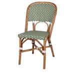 Autres chaise en rotin avec un style bistrot - modèle 030 - vert Autres chaise en rotin avec un style bistrot - modèle 030 - vert