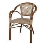 Autres chaise en rotin synthtique avec un style bistrot - modle 051 - naturel