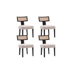 Wahson office chairs - chaises de salle � manger lot de 4 chaise en bois et lin chaise de salle a manger ...