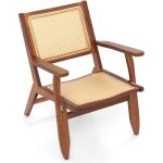 Chaise de salle  manger avec accoudoirs, fauteuil en rotin bohme, fauteuil vintage en bambou, chaise ...
