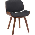 Chaise de salle � manger beverley tissu noyer / noir