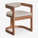 Chaise de salle � manger en bois d'eucalyptus selira sklum