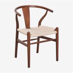 Chaise de salle � manger en bois d'orme uish edition sklum